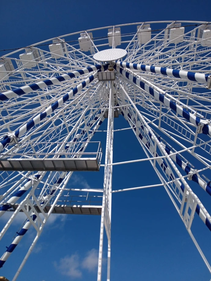 Big wheel and blue sky