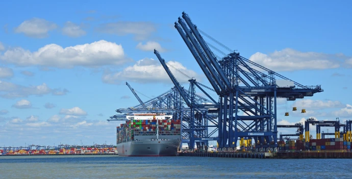 Cranes at Felixstowe